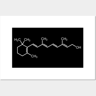 Vitamin A Retinol C20H30O Posters and Art